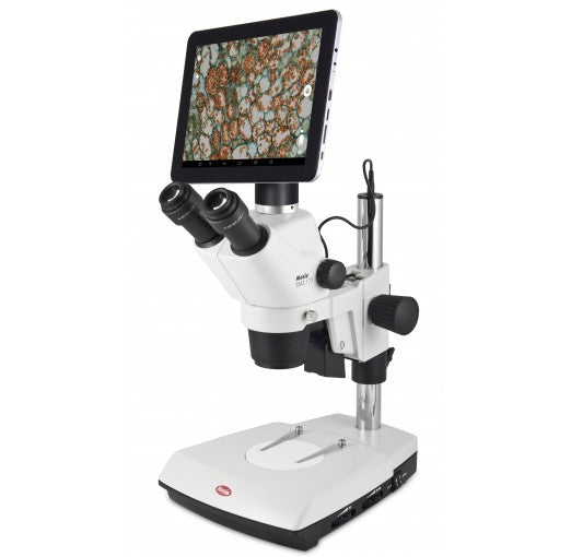 Motic SMZ-171 Stereo Zoom Microscope 7.5x - 50x w/ 10" Tablet