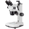AmScope 10X-45X Track-mounted Stereo Zoom Microscope with Dual Lighting